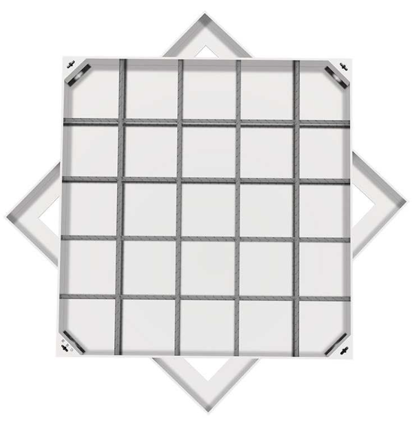 邯山不锈钢方井展示